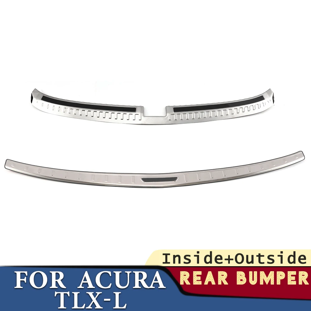 

Trunk Bumper for Acura TLX-L 2015-2020 Car Accessories Stainless Rear Fender Protector Sill Pad Cover Sticker Decoration