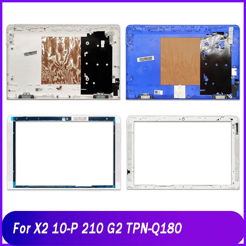 Nuovo Coperchio Posteriore Per Hp X2 10-P 210 G2 Tpn-Q180 Laptop Lcd Cover Posteriore Cornice Anteriore Alloggiamento Di Ricambio Top Bianco Blu A B S