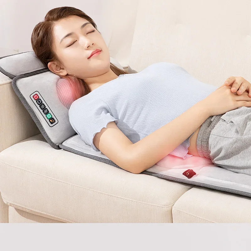

Electric Neck Massager Multifunctional Whole Body Household Sitting Lying Cushion Back Waist Shoulder Electric Massage Mattress