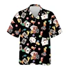 Gambling Las Vegas 3d Print Beach Shirts For Men Hawaiian Holiday Short Sleeve New Design Summer Lapel Funny Women Blouse Tops 5