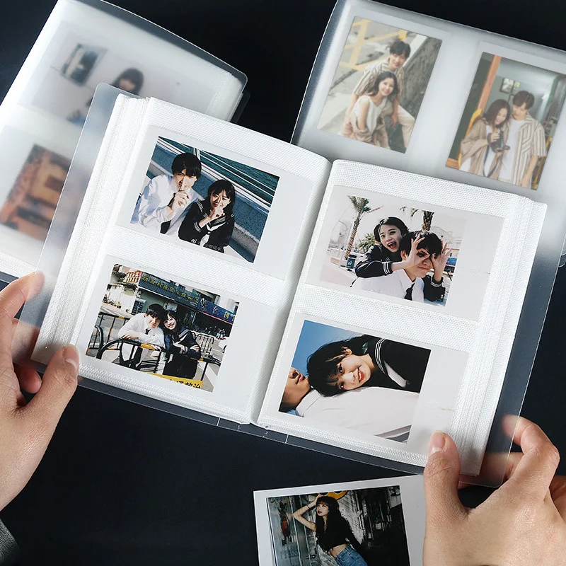 

80 Pockets Photo Album 3 Inch Transparent Photocard Holder For Instax Mini Album Storage Collect Book Name Card Album De Fotos