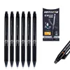 M&G 6pcs Retractable Erasable Gel Pens, 0.5mm Blue/Black Ink Gel Pen, Erasable Pen Make Mistakes Disappear, Premium Comfort Grip 1