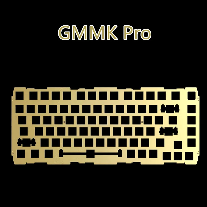 GMMKProMechanicalKeyboardPositioningPlateBrushedBrassPlate