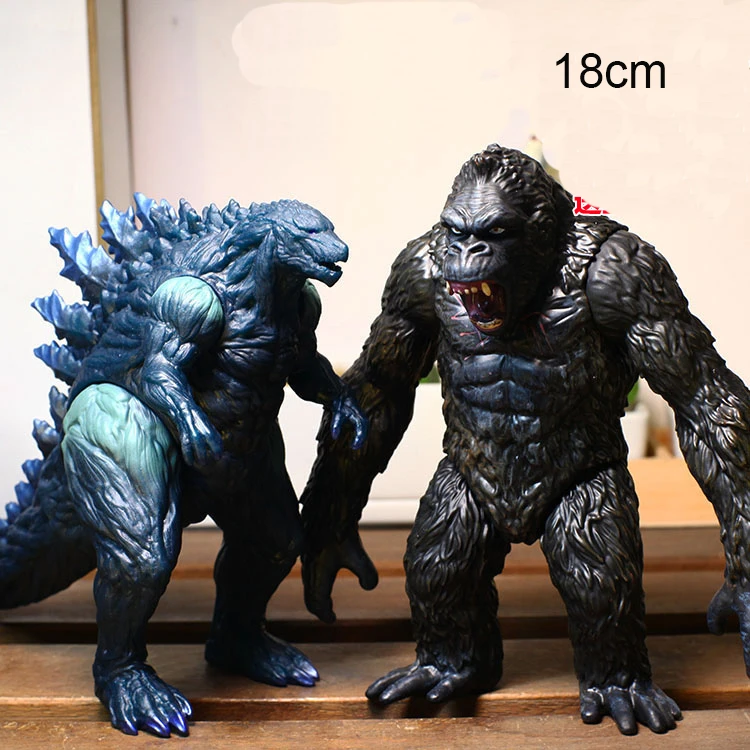 ゴジラ対キングコングの置物 アニメのおもちゃバージョンq 6インチ 彫像モンスター人形 装飾品 ギフト Action Figures Aliexpress