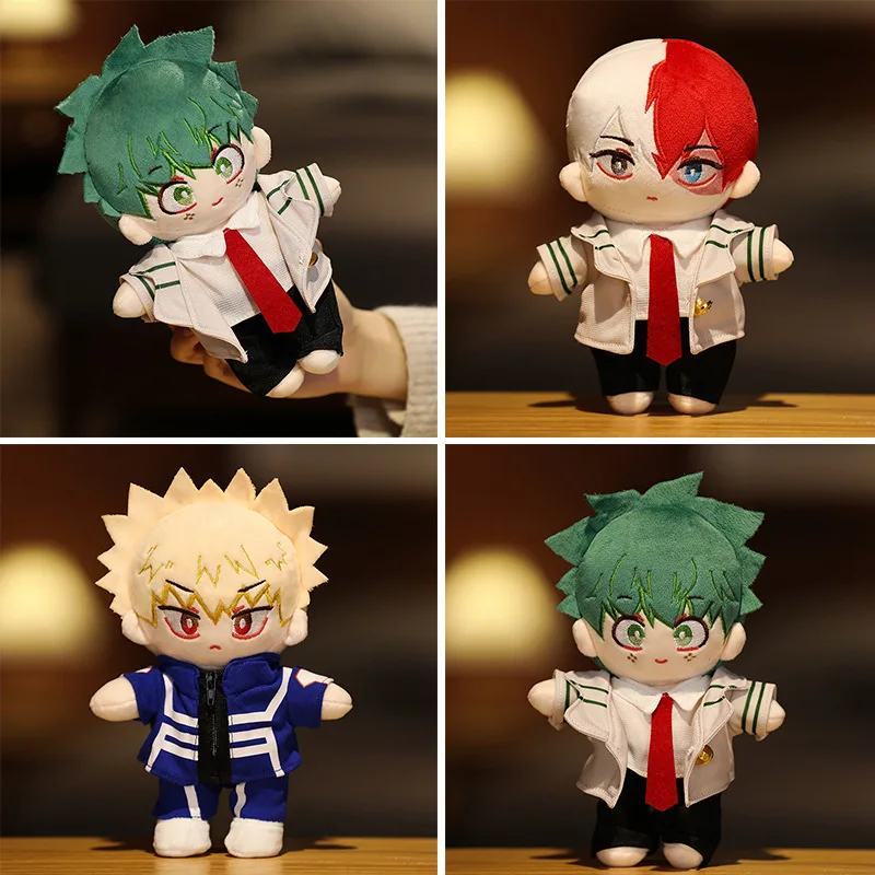 20cm Japanese Anime My Hero Academia Plush Toys Cartoon Stuffed Midoriya Izuku Bakugou Katsuki Todoroki Shoto Dolls Kids Gift