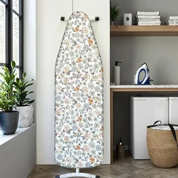 Heavy Duty Heat Reflective Ironing Board Cover with Elastic Edge (140x50cm) (Color flower)