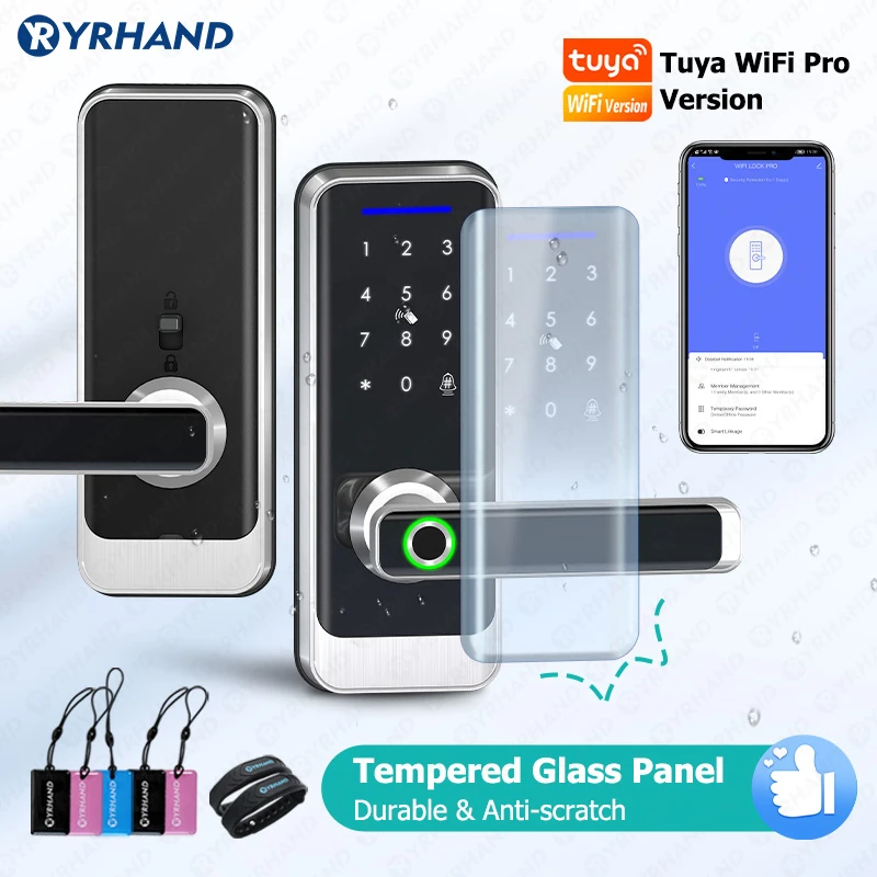 Tuya Wifi Security Protection Waterproof Electronic Gate Remote Control Lock Sma