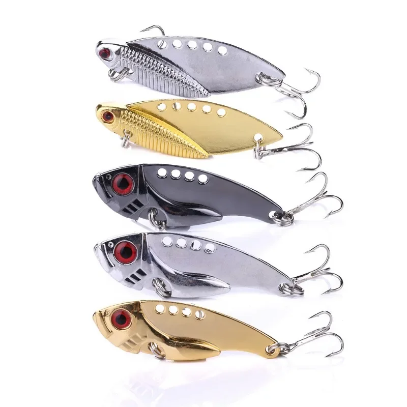 

Металлическая Приманка Vib с 5 комбинациями, суб-жесткая приманка для морского окуня, Подкручивающая рта, биометрическая, поддельная приманка, доступна во всех водах