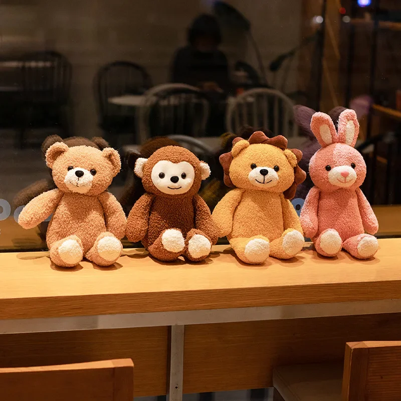 

Kawaii Animal Plush Toy Soft Stuffed Bear Monkey Rabbit Appease Plushies Doll Kawai Peluche Birthday Gift Kawaii Plush Bunny
