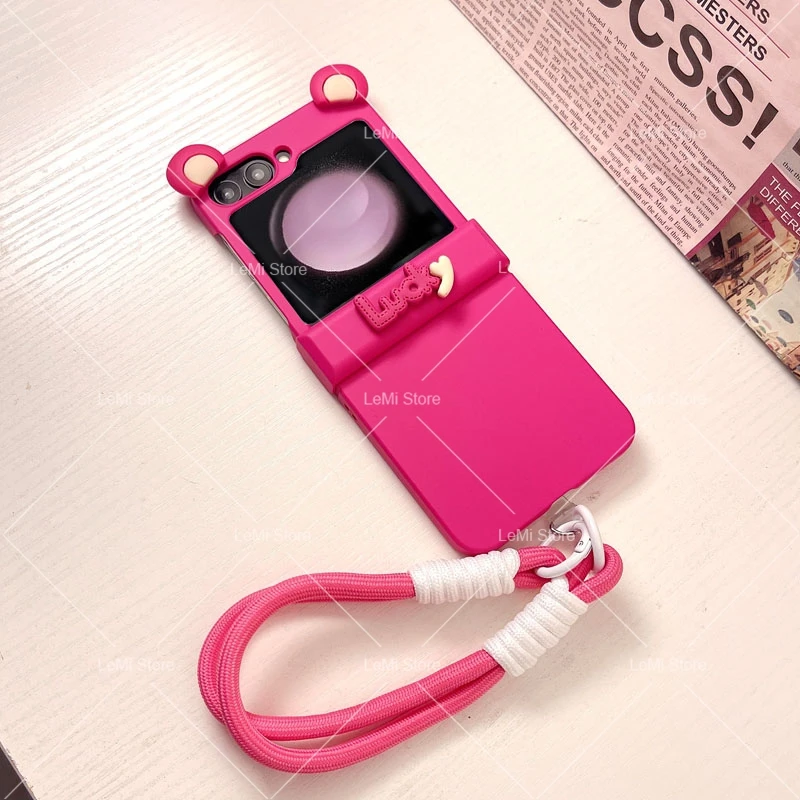Adorable Lucky Hinge Phone Case with Cute Ears Design
