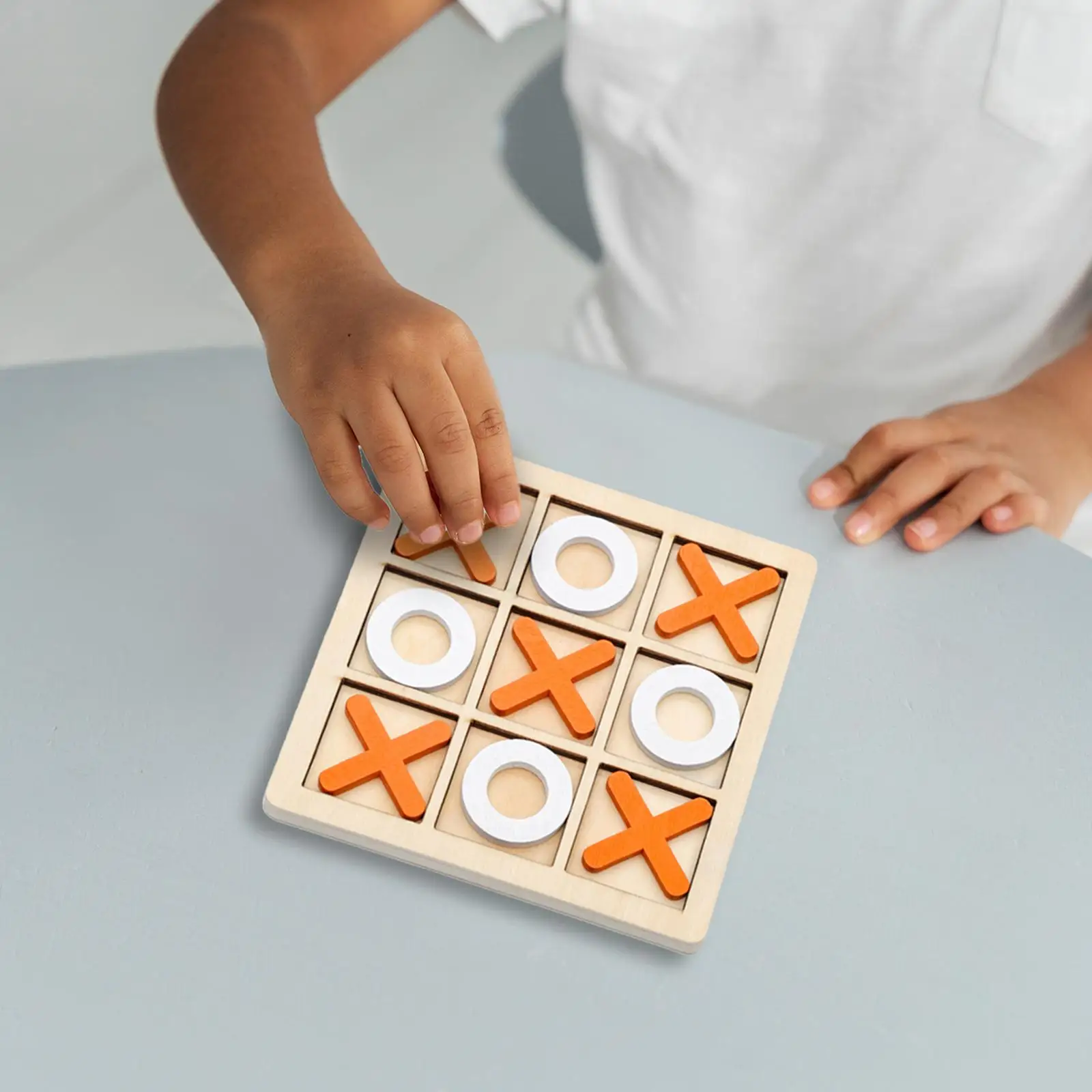 Tic TAC Toe Board Game Family Game Decorative Pieces Noughts and Crosses