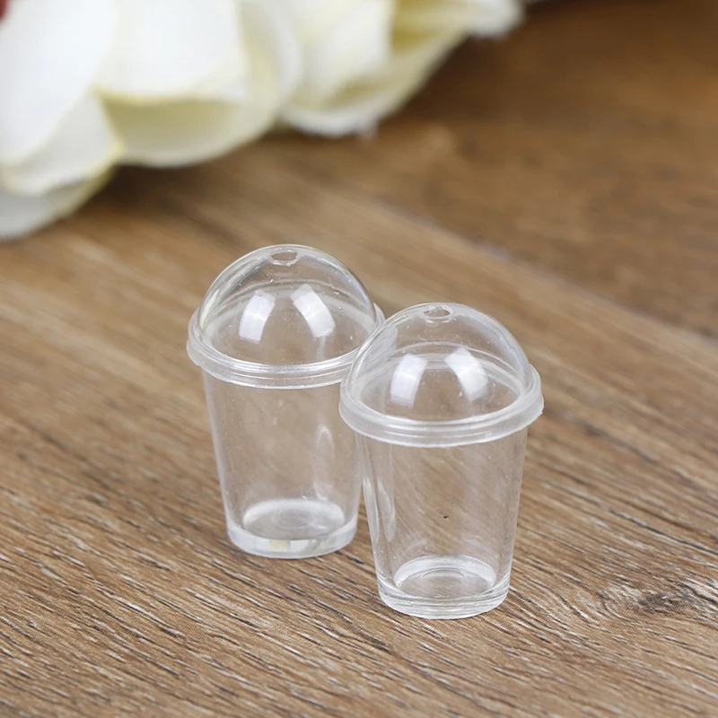 

Cup With Milk Cups Food Drink Beverage Toy Milk tea Doll House Decoration 2pcs/lot