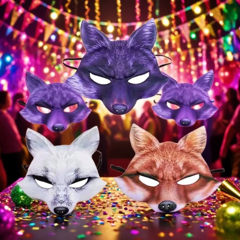 EVA Fox Mask for Halloween Party Costume Accessory