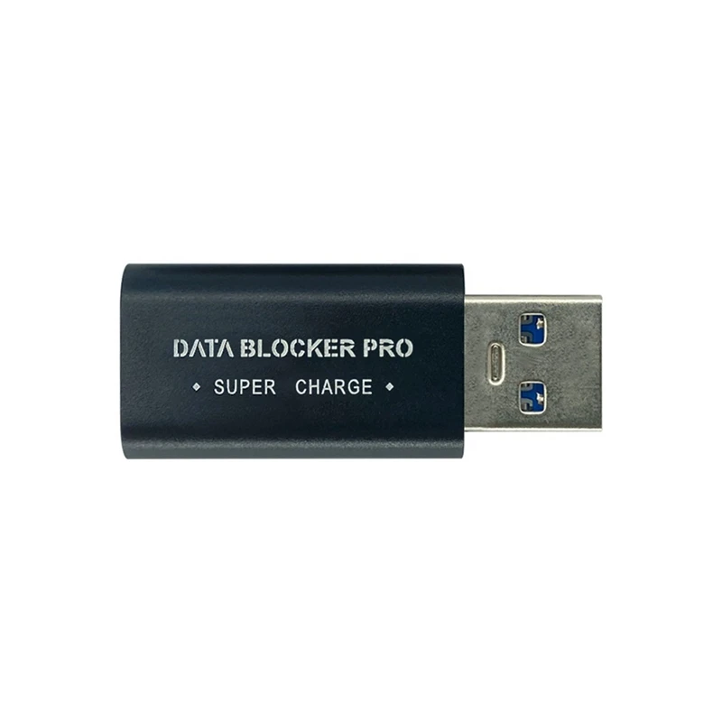 AU61-2Pcs USB Data Blocker USB-A Data Blocker Protect Against Juice Jacking Support Safe Quick Charge Stop Data Theft 5