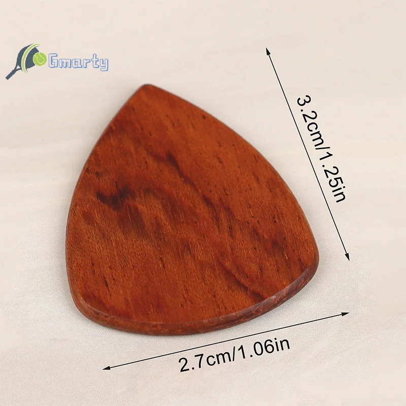 1/5Pcs Wooden Acoustic Guitar Picks Bass Ukulele Plectrum Picks Electric Guitar Can Be Drillable Pendant Gift