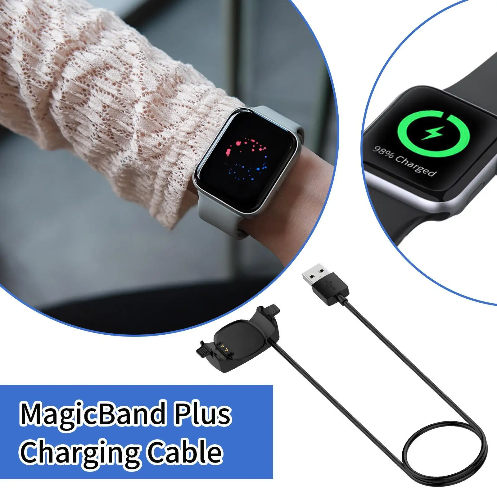 MagicBand Plus MagicBand+ Charging Cable for Smart Band 3.2 Ft Fast Charging Cord Replacement