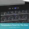 45  Wine Cooler Refrigerator, Small Built-in Wine Fridge for Red, White and Champagne, 4.5 Cu.ft Mini Fridge with A 4