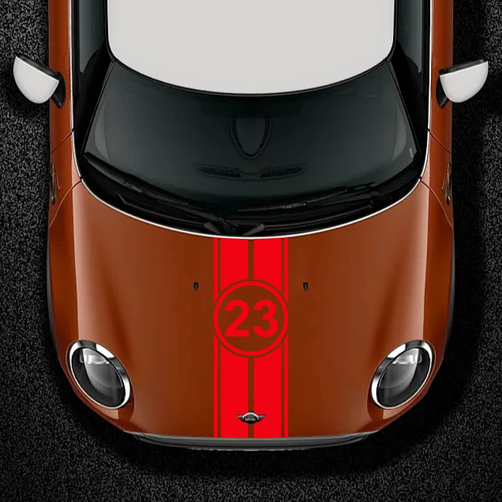 Grafica Auto Personalizzata Decalcomanie Strisce Racing Per MINI Cooper - Adesivi Vinile Per Cofano E Carrozzeria Adesivi Mini Cooper - Foto 6