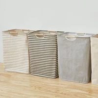 Waterproof Laundry Basket Cotton Linen Dirty Clothes Baskets Laundry Organizer Foldable Sundries Storage Bag Foldabling Hamper 1