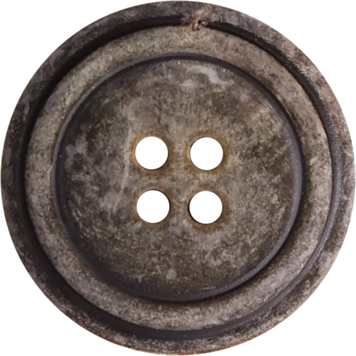 6pcs Grey Genuine Honr Buttons Scorched Black Vintage Old Designer Dull Polished Button Natural Coat Winter Sewing 5