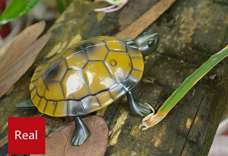 [Funny] Trick electronic pet RC simulation sound & light Tortoise robot model prank toy remote control smart animal kids gift 5
