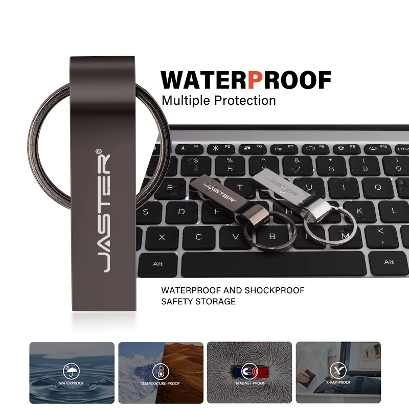 USB 3.0 미니 메탈 USB 플래시 드라이브 64GB 무료 키링 메모리 스틱 블랙 펜 드라이브 32GB 창의적인 선물 펜드라이브 16GB 8GB 4GB