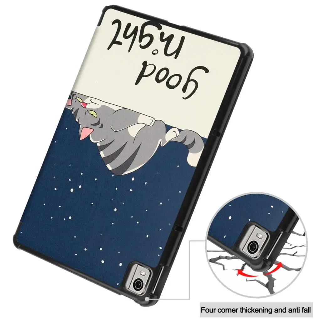 Rugged Tablet Case with 3-Layer Protection and Auto Sleep/Wake Function