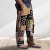 Men's And Women's Pants Summer pants Beach Pants Stretch Waist 3D Printed Color Block Geometric Pattern Graphic print Comfortabl 4