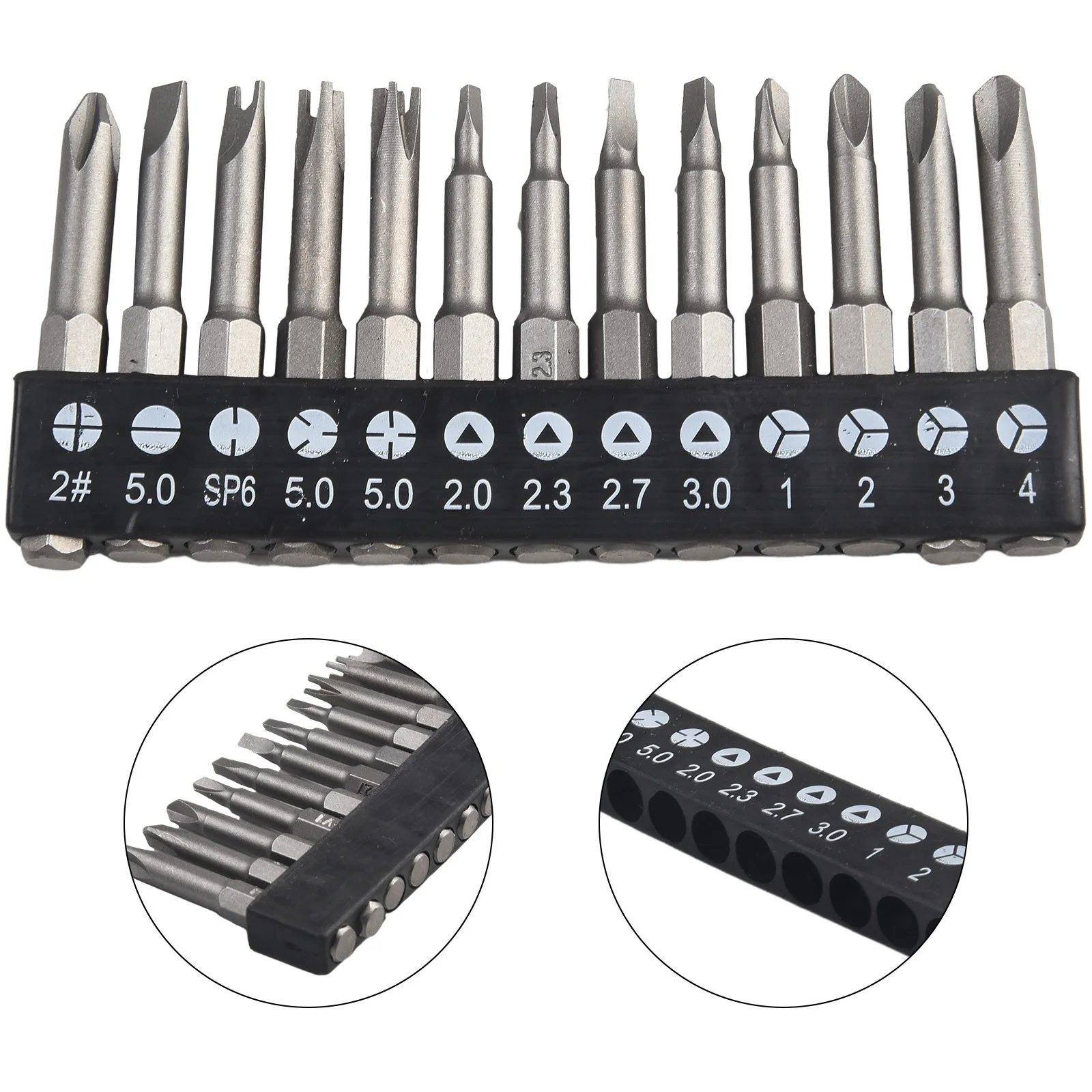 

13pcs Special-shaped Screwdriver PH2 U Y Shape Triangle 50mm Screwdriver Bit Irregular Screwdriver Hexagonal Screwdriver Head