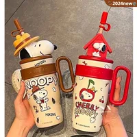800ml Cute Insulated Water Bottle Snoopy