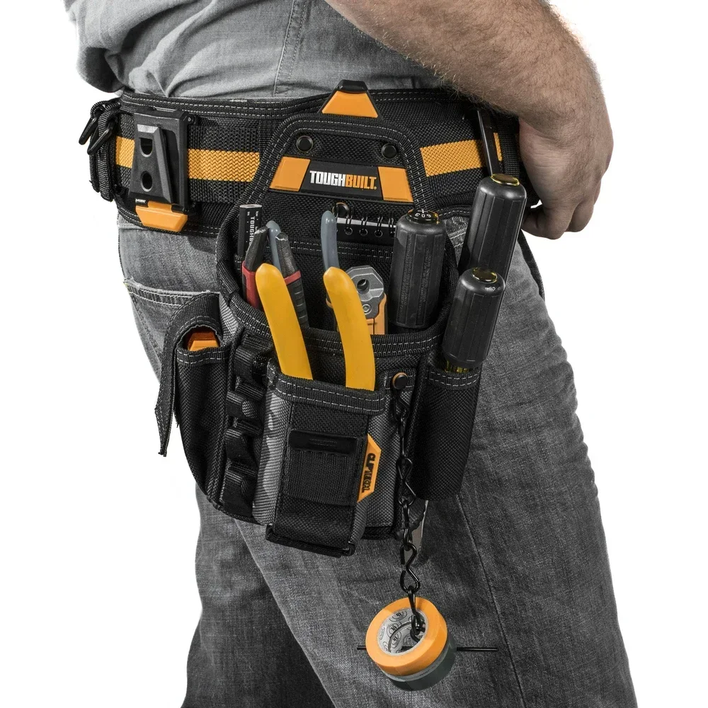 Electricians Pouch for Tool Belt 13 Pockets and Loops ToughBuilt TB-CT-34