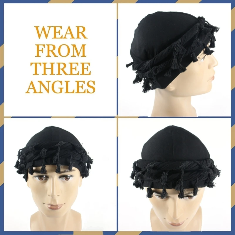 Men Head Wrap Sweat Wicking Pirate Hat Climbing Riding Sports Headwear Dropship