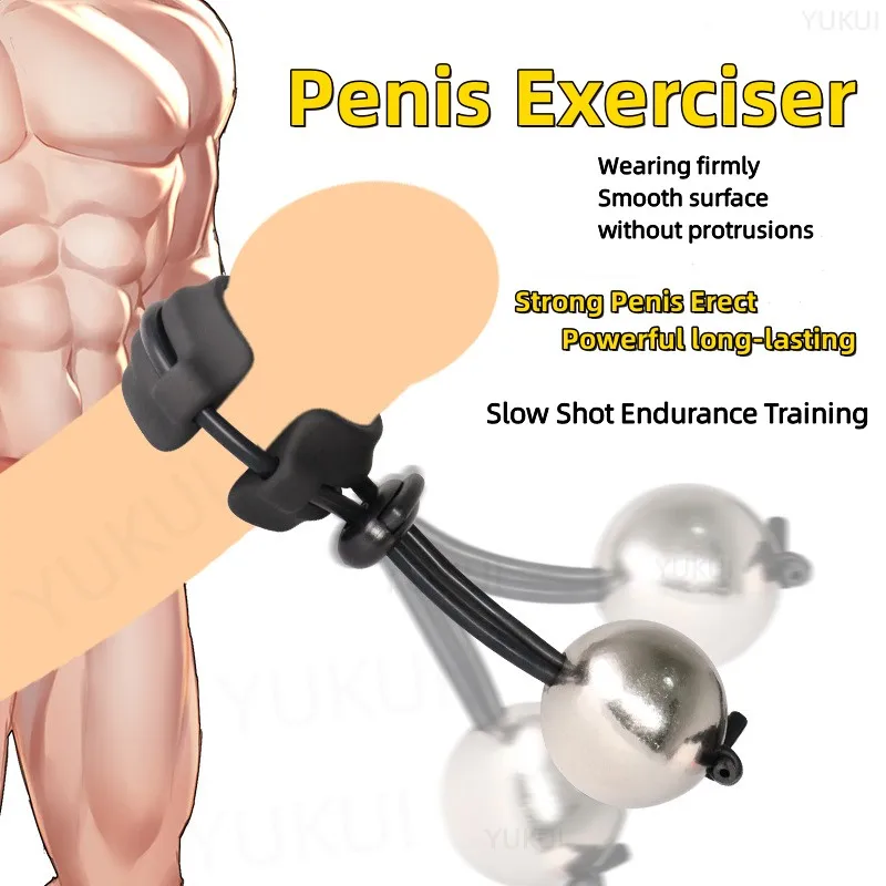 Penis Trainer Ball Metal Ring Weight Hanger Penis Stretcher_voghion.com