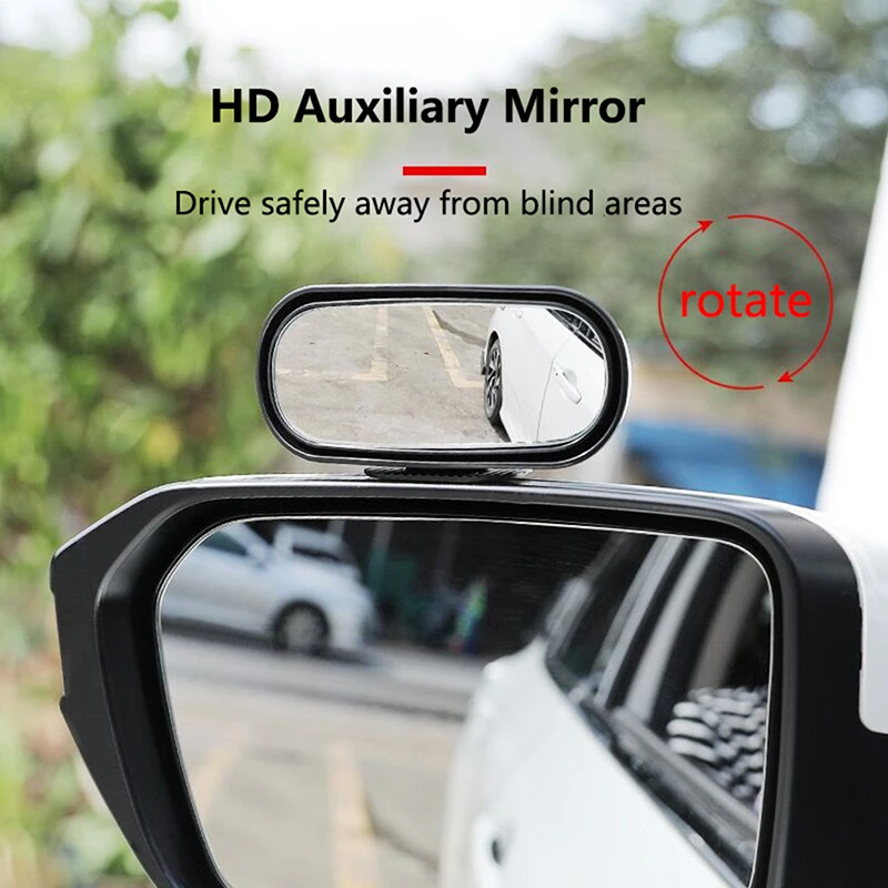 

Universal Car Mirror 360° Adjustable Wide Angle Side Rear Mirrors Blind Spot