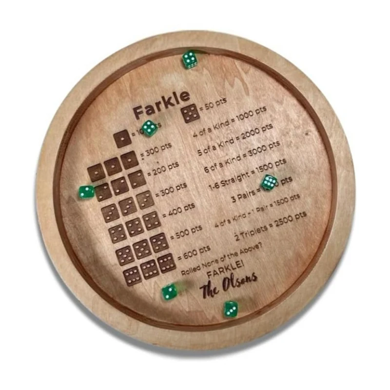 Wooden Dice Tray For Farkle Classic Dice Game, Farkle Tray, Classic Game, Tray