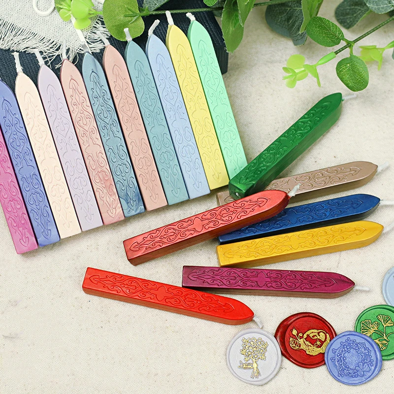 100 Pcs Pearl Fire Lacquer Seal Wax Particles Invitation Envelope Wedding Sealing Wax Lacquer Colorful Wax Particles