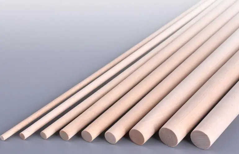 

20pcs/lot Round Wooden Stick for Crafts and Model Making Dowel DIY Birch Wood Hardwood Stick Rod Length 30cm Diameter:3mm/4mm/5m