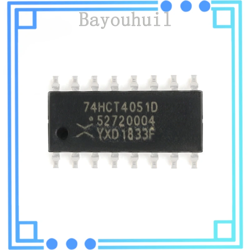 

10PCS Original 74HCT4051D,118 SOIC-16 8-channel Analog Multiplexer/Resolver