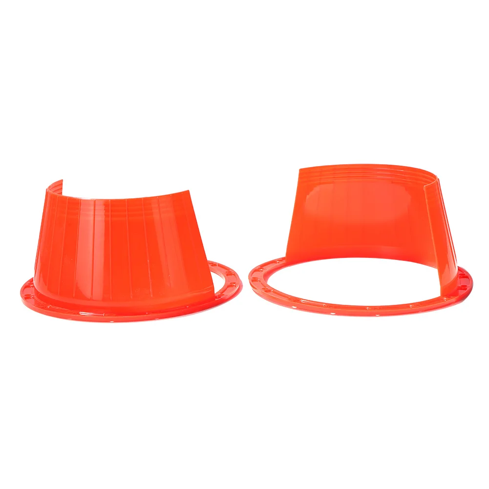 2Pcs 6.5Inch Car Audio Refit Speaker Waterproof Cover Red Audio Rust Protection Pad Universal Car Audio Speaker Ring