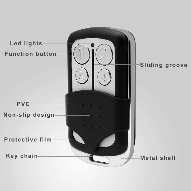 Garage Door Remote Control Rolling Code Gate Door Opener for Part of Chip HCS300 HCS301 433 868 MHz for 54 Types Gate Remote 4