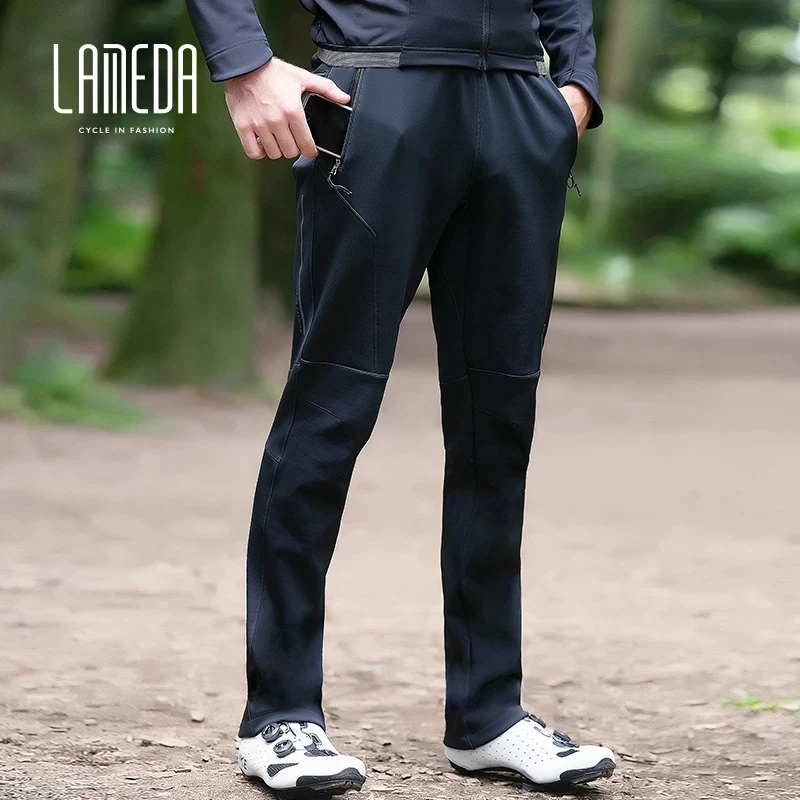 LAMEDA Cycling Pants Man Autumn and Winter Bicycle Pants Windproof Warm Men's Cycling Pants Bike Trousers