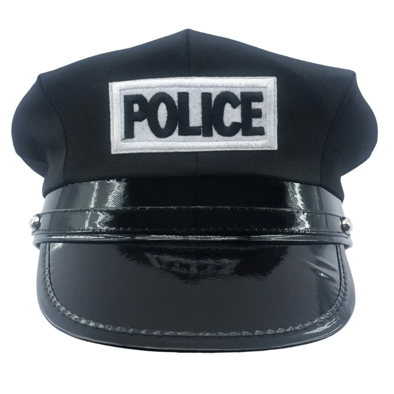 Cosplay Cop Hat Party Accessory Elegant Dress-up Theme Party