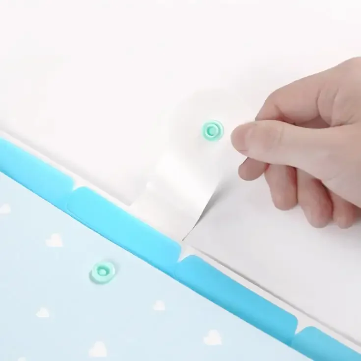Cute Plastic A4 File Folders 5 Pockets Office Expanding Document Stationery Organizer with Button Closure School Supplies file bag