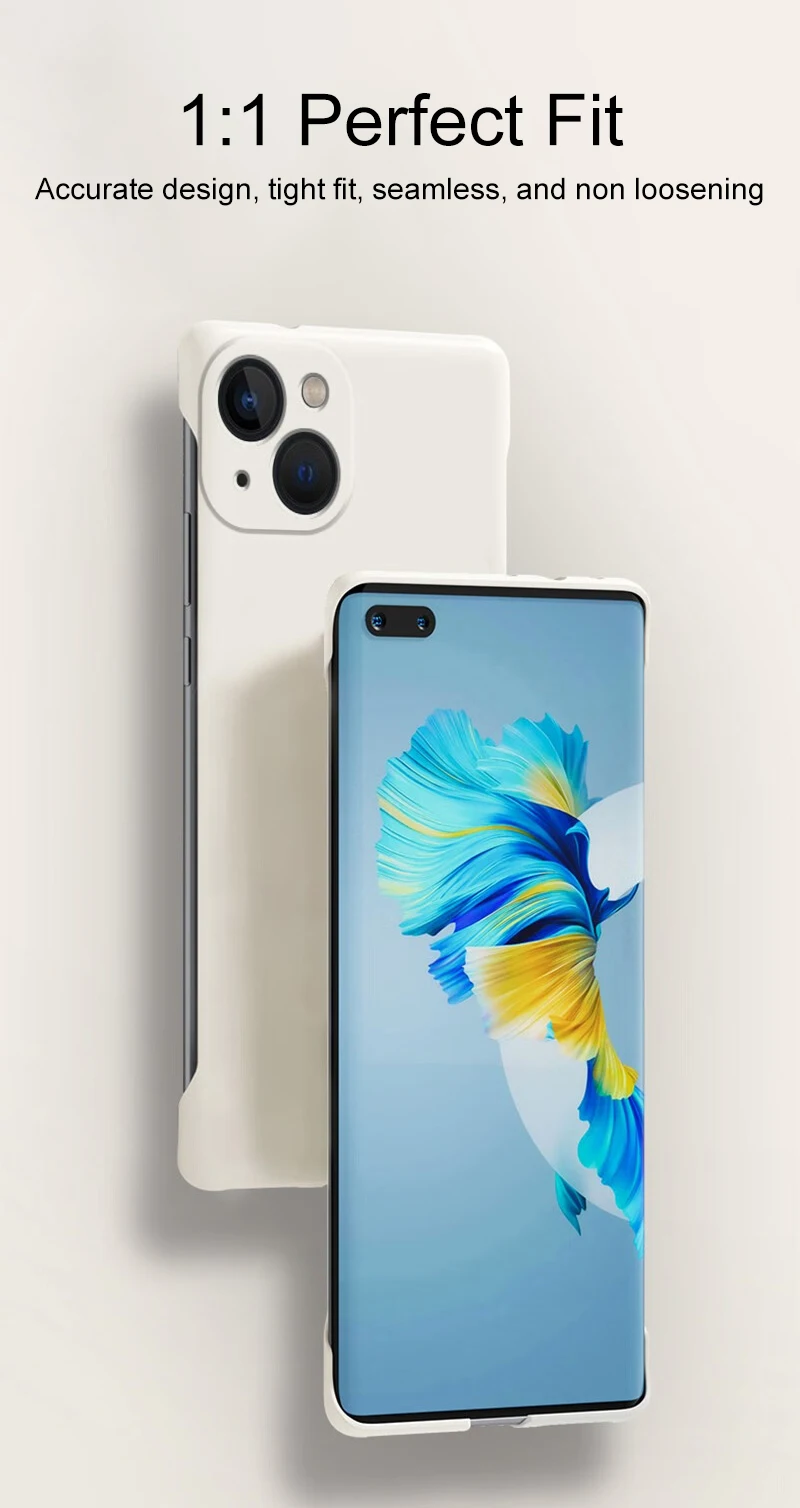 Cady Color Frameless PC Hard Case For Xiaomi Mi 14 13 13T 12 12X 12S 11 11T 11i 11X Pro Lite Ultra Back Cover_voghion.com