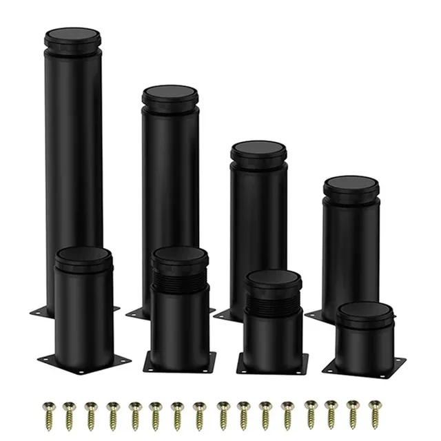 4-Pack Adjustable Stainless Steel Furniture Legs (5-30cm) - for Cabinets, Tables, Sofa & More 2