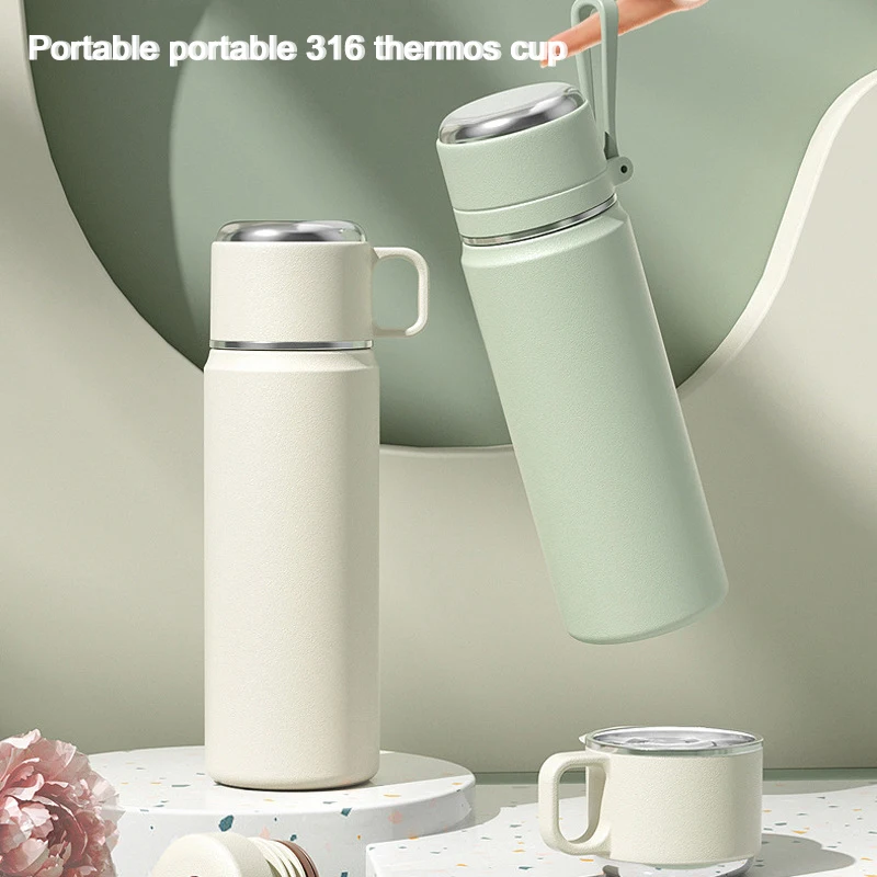 Water Bottle 316 Stainless Steel Insulated Cup Tea Water Separation