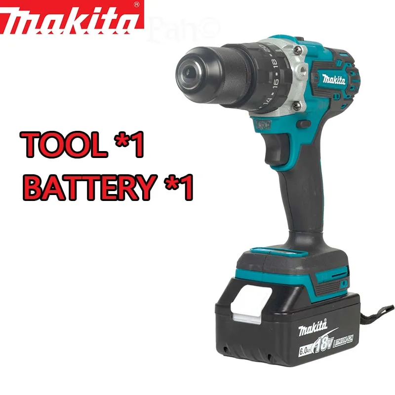 Makita rechargeable impact drive drill DDF487 13mm handheld brushless motor 18V wireless lithium power tool 4