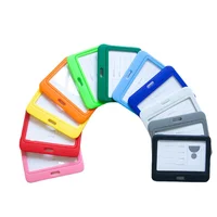 2pcs/set Double-sided Badge Holder Pass Work Card Cover ID Tag Working Permit Case for Staff Workers ID Credit Card Protector 2