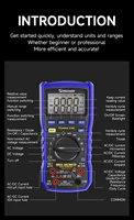 【MÉCANIQUE】 Multimètre à plage automatique DMM |   Haute précision, protection contre les surcharges, évalué IP67 |   Outil professionnel pour une utilisation sûre ‌ 5