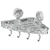 Bathroom Storage Rack Wall Mounted Non Perforated Household Strong Suction Cup Storage Rack Bathroom Toiletries 5
